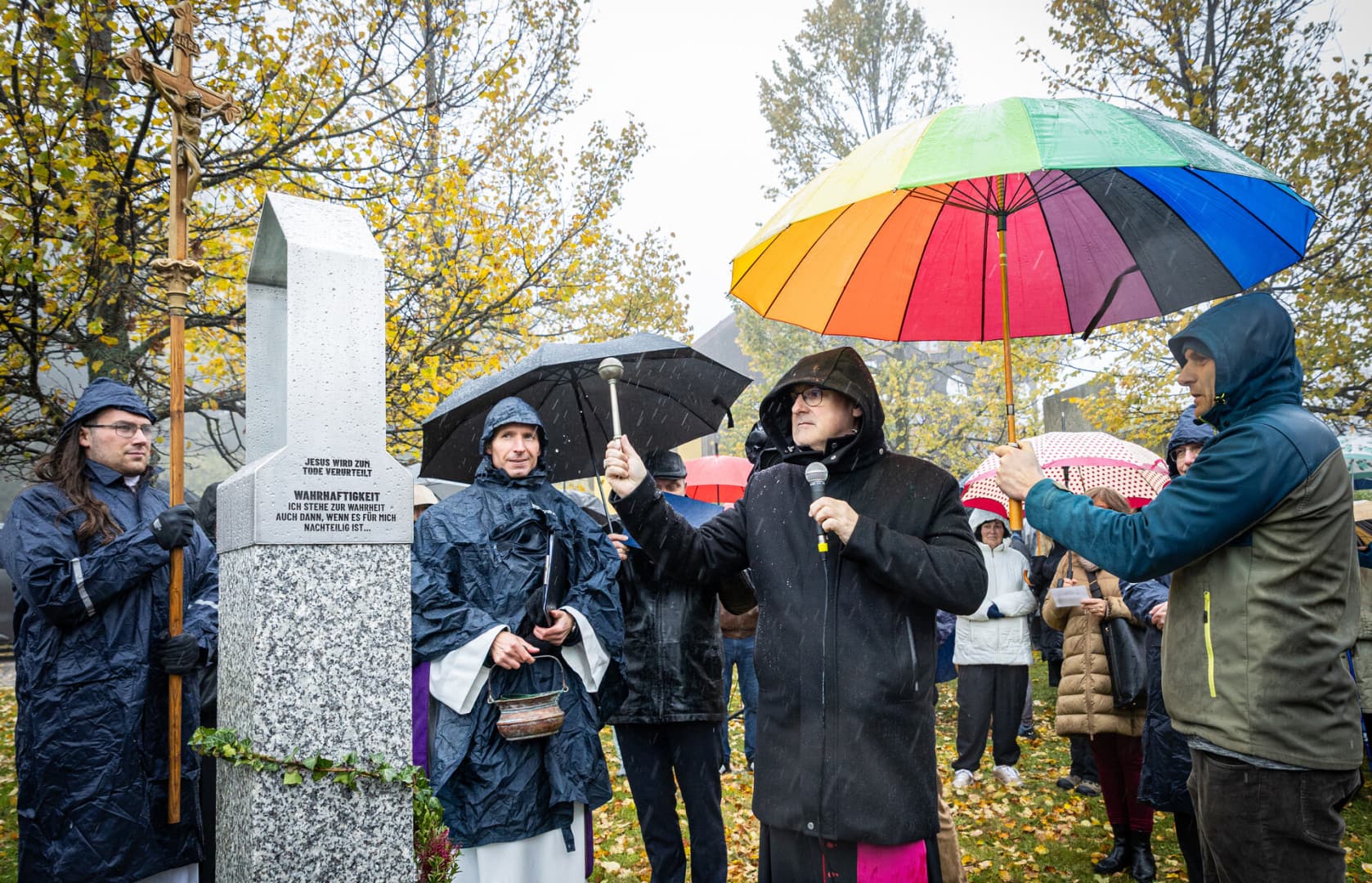 Požehnání Křížové cesty smíření v Příchovicích