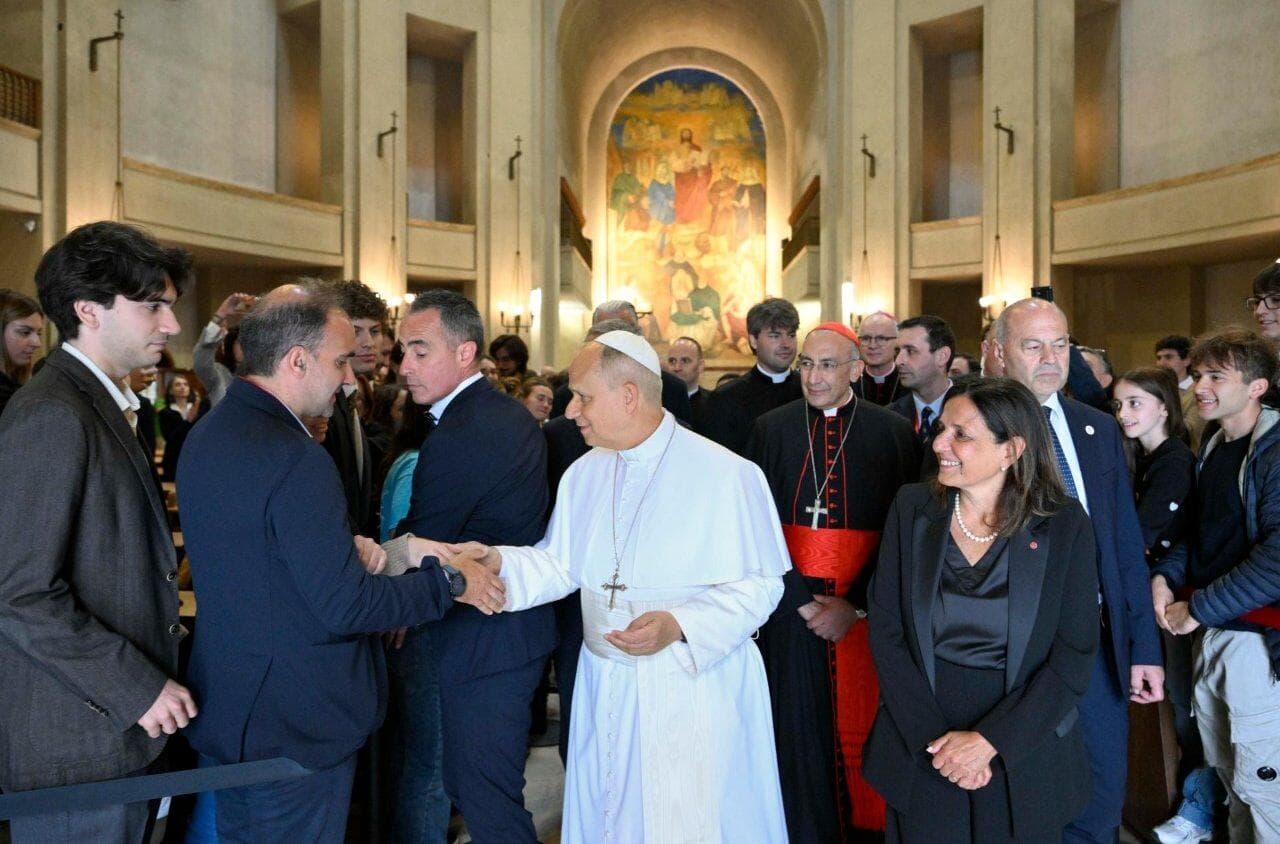 Lev XIV. na římské univerzitě La Sapienza