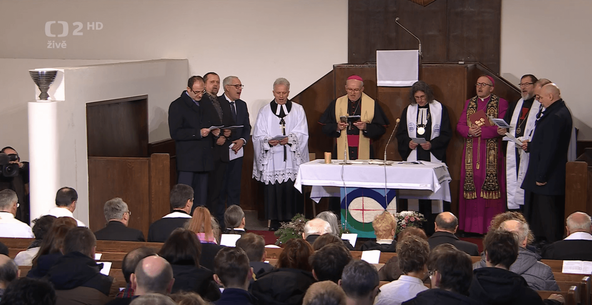 Novoroční ekumenická bohoslužba ve Zlíně zahájila nový rok společnou modlitbou