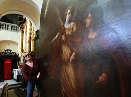 Restaurovaný Škrétův obraz Archanděl Rafael se sv. Tobiášem se vrátil do katedrály